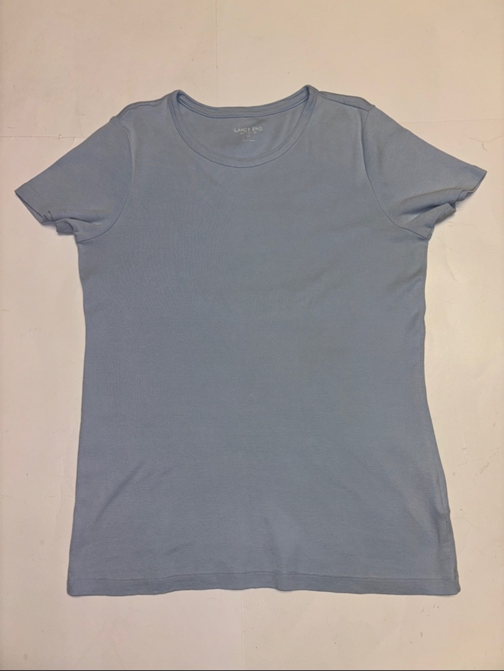 Lands’ End women’s shaped fit light blue T-shirt size XS
